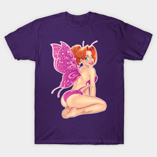 Pink Fairy T-Shirt by Eliaschatzoudis